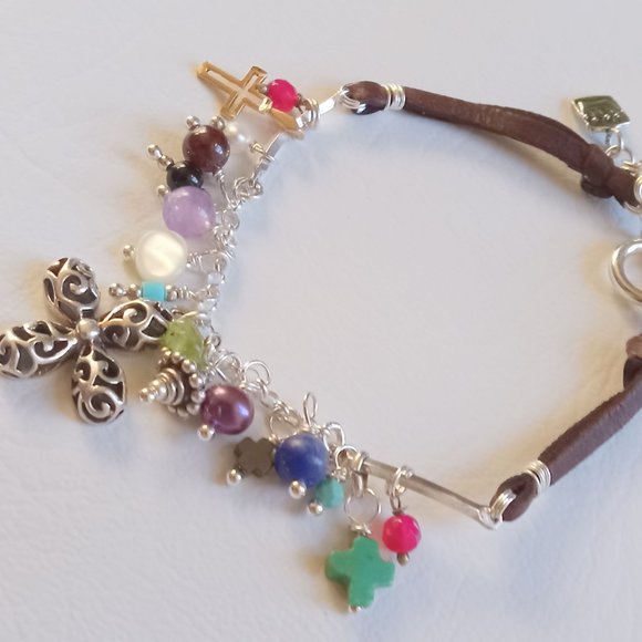 HP Best In Jewelry & Acc. 2-4 ~ Multi Semi-Precious Gemstone Bracelet - Picture 5 of 6